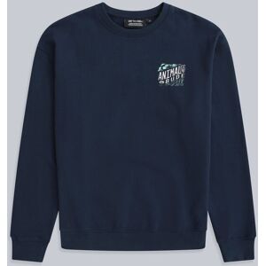 Animal Jonah Mens Bude Sweatshirt - Navy - Navy - Size: XL Animal Jonah Mens Bude Sweatshirt - Navy - Navy - Size: XL