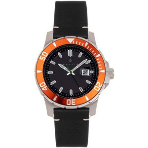 Nautis Dive Pro 200 Leather-band Deep Diving Watch W/date - - Size: ONESIZE Nautis Dive Pro 200 Leather-band Deep Diving Watch W/date - - Size: ONESIZE