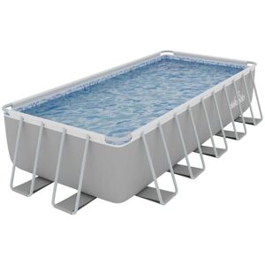 Dellonda 21ft Deluxe Steel Frame Swimming Pool - Rectangular with Step Ladder Dellonda 21ft Deluxe Steel Frame Swimming Pool - Rectangular with Step Ladder
