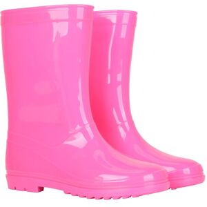 Mountain Warehouse Plain Kids Wellies - Bright Pink - Bright Pink - Size: 1 Mountain Warehouse Plain Kids Wellies - Bright Pink - Bright Pink - Size: 1