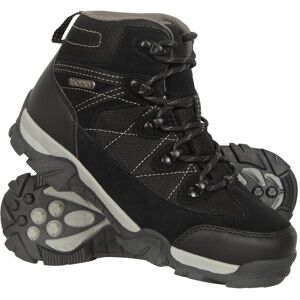 Mountain Warehouse Trail Kids Waterproof Walking Boots - Black Mountain Warehouse Trail Kids Waterproof Walking Boots - Black