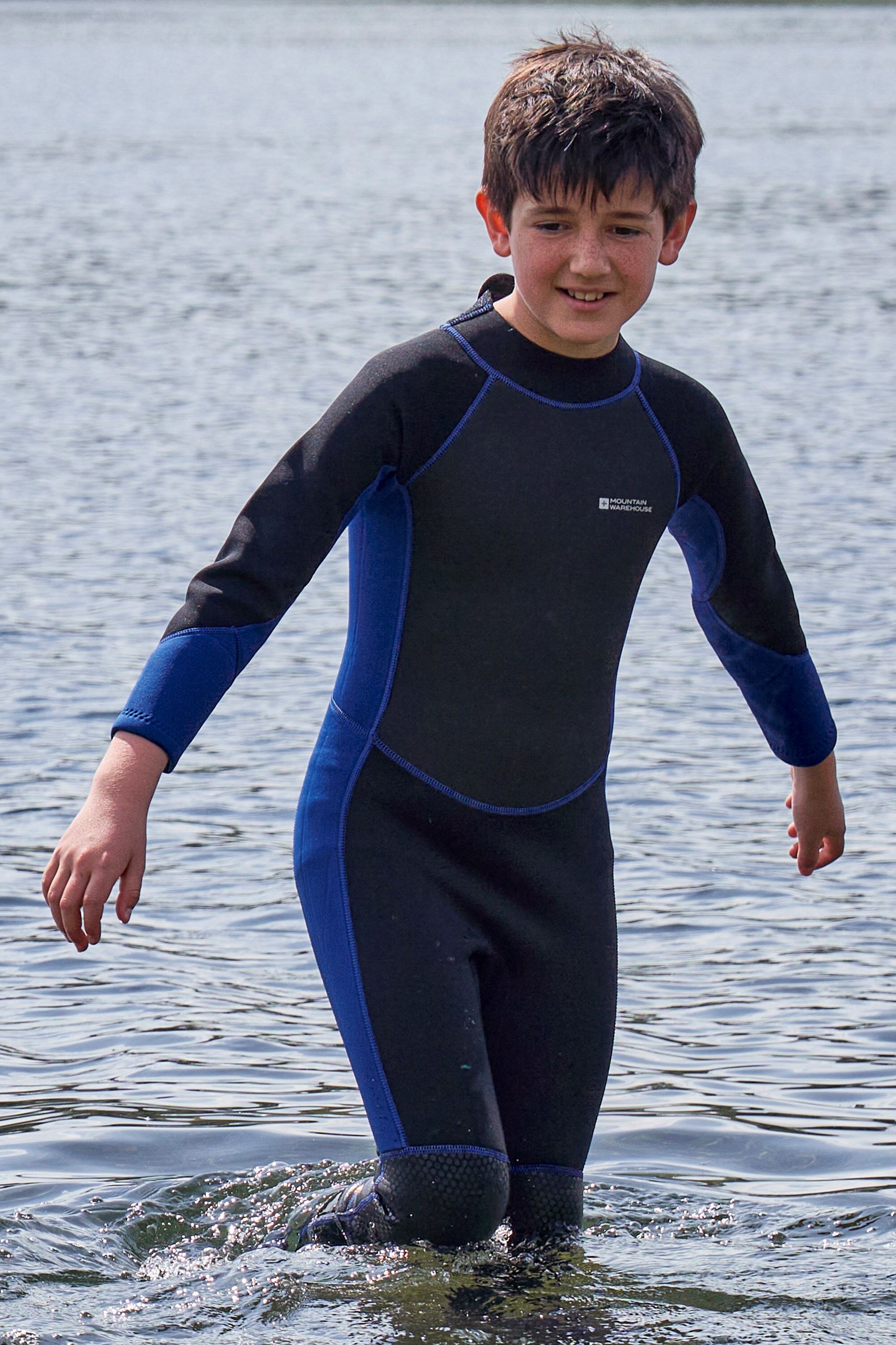 Mountain Warehouse Kids Full 2mm Wetsuit - Grey - Grey - Size: 9-10y