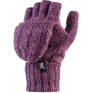Heat Holders Womens Knit Thermal Fingerless Converter Gloves - - Size: ONESIZE Heat Holders Womens Knit Thermal Fingerless Converter Gloves - - Size: ONESIZE