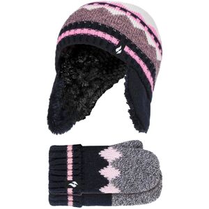 Heat Holders Kids Thermal Trapper Hat and Mittens Set - - Size: ONESIZE Heat Holders Kids Thermal Trapper Hat and Mittens Set - - Size: ONESIZE