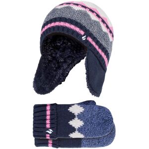 Heat Holders Kids Thermal Trapper Hat and Mittens Set - - Size: ONESIZE Heat Holders Kids Thermal Trapper Hat and Mittens Set - - Size: ONESIZE