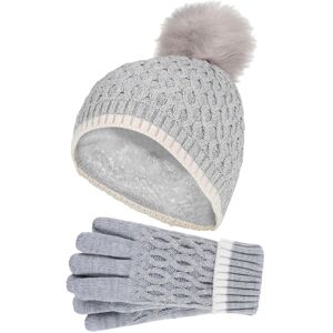 Heat Holders Kids Thermal Pom Hat and Gloves - - Size: ONESIZE Heat Holders Kids Thermal Pom Hat and Gloves - - Size: ONESIZE