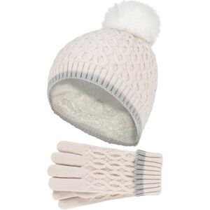 Heat Holders Kids Thermal Pom Hat and Gloves - - Size: ONESIZE Heat Holders Kids Thermal Pom Hat and Gloves - - Size: ONESIZE