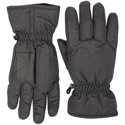 Mountain Warehouse Womens Ski Gloves - Black - Black - Size: M Mountain Warehouse Womens Ski Gloves - Black - Black - Size: M