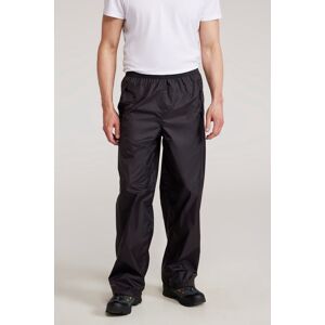Mountain Warehouse Pakka Mens Waterproof Overtrousers - Black - Black - Size: XXS Mountain Warehouse Pakka Mens Waterproof Overtrousers - Black - Black - Size: XXS