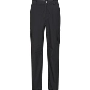 Mountain Warehouse Trek Mens Trousers - Long Length - Black - Black - Size: W40 Mountain Warehouse Trek Mens Trousers - Long Length - Black - Black - Size: W40