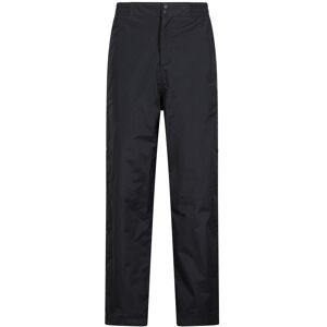 Mountain Warehouse Downpour Extreme Waterproof Mens Over Trousers - Short Length - Black - Black - Size: XS Mountain Warehouse Downpour Extreme Waterproof Mens Over Trousers - Short Length - Black - Black - Size: XS