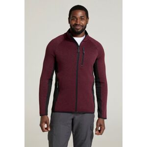 Mountain Warehouse Treston Mens Full-Zip Fleece Jacket - Burgundy - Burgundy - Size: L Mountain Warehouse Treston Mens Full-Zip Fleece Jacket - Burgundy - Burgundy - Size: L