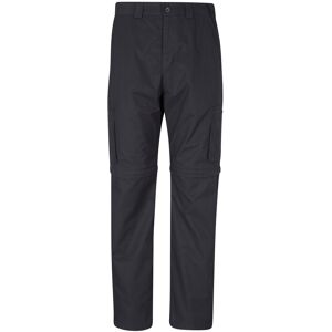 Mountain Warehouse Trek II Mens Zip-Off Trousers - Long Length - Black - Black - Size: W30 Mountain Warehouse Trek II Mens Zip-Off Trousers - Long Length - Black - Black - Size: W30