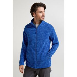 Mountain Warehouse Snowdon II Mens Full-Zip Fleece Jacket - Blue - Blue - Size: XXL Mountain Warehouse Snowdon II Mens Full-Zip Fleece Jacket - Blue - Blue - Size: XXL