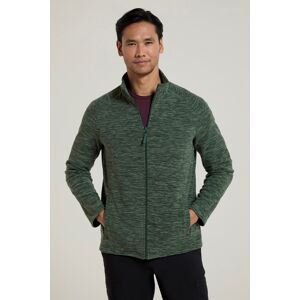 Mountain Warehouse Snowdon II Mens Full-Zip Fleece Jacket - Green - Green - Size: XXS Mountain Warehouse Snowdon II Mens Full-Zip Fleece Jacket - Green - Green - Size: XXS