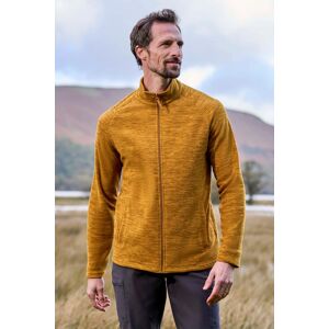 Mountain Warehouse Snowdon II Mens Full-Zip Fleece Jacket - Yellow - Yellow - Size: XXS Mountain Warehouse Snowdon II Mens Full-Zip Fleece Jacket - Yellow - Yellow - Size: XXS