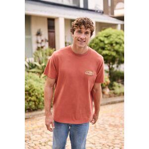 Animal Chase Mens Relaxed T-Shirt - Orange Animal Chase Mens Relaxed T-Shirt - Orange