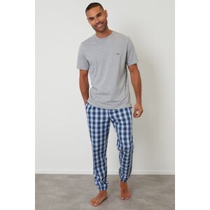 Threadbare Short Sleeve Check Mens Pyjama Set - Threadbare Short Sleeve Check Mens Pyjama Set -