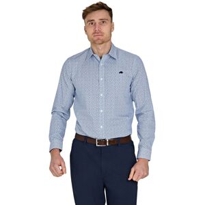 Raging Bull Long Sleeve Pentagon Pattern Cotton Mens Shirt - - Size: M Raging Bull Long Sleeve Pentagon Pattern Cotton Mens Shirt - - Size: M