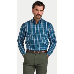 Raging Bull Long Sleeve Linear Check Cotton Poplin Mens Shirt - - Size: 6XL Raging Bull Long Sleeve Linear Check Cotton Poplin Mens Shirt - - Size: 6XL