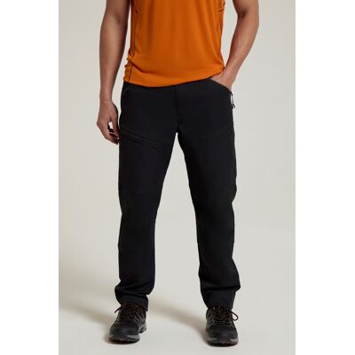 Mountain Warehouse Jungle Trekking Trousers - UV Protect Water Resistant Black 40R Male Mountain Warehouse Jungle Trekking Trousers - UV Protect Water Resistant Black 40R Male