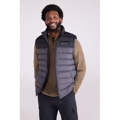 Mountain Warehouse Seasons Mens Padded Gilet - Grey Mountain Warehouse Seasons Mens Padded Gilet - Grey