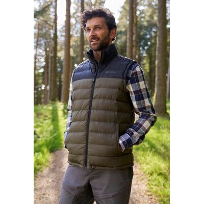 Mountain Warehouse Seasons Mens Padded Gilet - Green Mountain Warehouse Seasons Mens Padded Gilet - Green