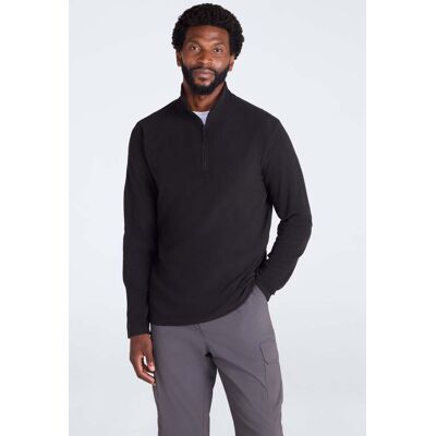 Mountain Warehouse Camber II Mens Half-Zip Fleece - Black - Black - Size: XXL Mountain Warehouse Camber II Mens Half-Zip Fleece - Black - Black - Size: XXL