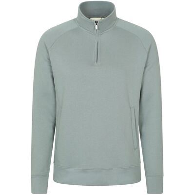 Mountain Warehouse Bamburgh Mens Half Zip Jumper - Green Mountain Warehouse Bamburgh Mens Half Zip Jumper - Green