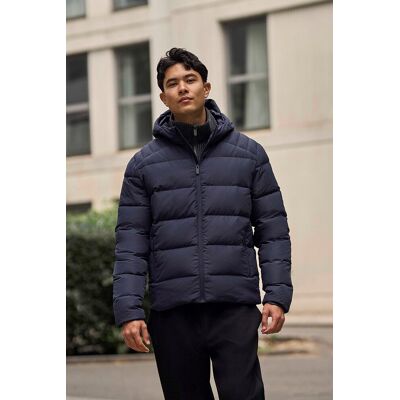 Animal Mens Tech Down Mid Weight Jacket - Navy Animal Mens Tech Down Mid Weight Jacket - Navy