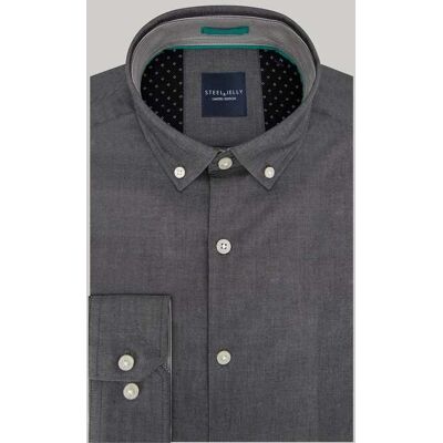 Steel & Jelly Mens Chambray Limited Edition Slim Fit Shirt - Steel & Jelly Mens Chambray Limited Edition Slim Fit Shirt -