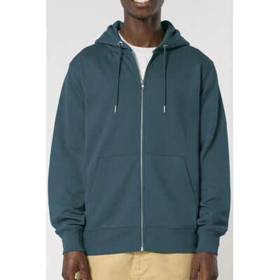 British Boxers Mens 85% Organic Cotton Zip-Up Hoodie - - Size: XXL British Boxers Mens 85% Organic Cotton Zip-Up Hoodie - - Size: XXL