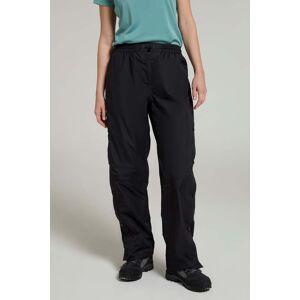 Mountain Warehouse Downpour Womens Waterproof Trousers - Black - Black - Size: 6 Mountain Warehouse Downpour Womens Waterproof Trousers - Black - Black - Size: 6