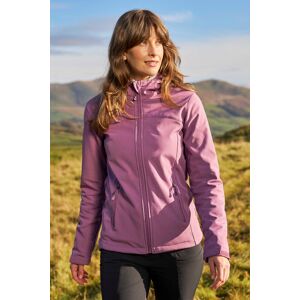 Mountain Warehouse Exodus Womens Water Resistant Softshell Jacket - Purple - Purple - Size: 6 Mountain Warehouse Exodus Womens Water Resistant Softshell Jacket - Purple - Purple - Size: 6