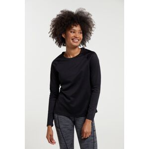 Mountain Warehouse Endurance Womens Long Sleeve Top - Black - Black - Size: 6 Mountain Warehouse Endurance Womens Long Sleeve Top - Black - Black - Size: 6