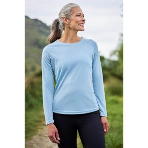 Mountain Warehouse Endurance Womens Long Sleeve Top - Blue - Blue - Size: 6 Mountain Warehouse Endurance Womens Long Sleeve Top - Blue - Blue - Size: 6