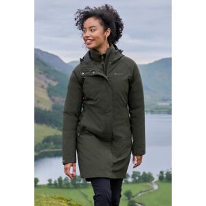 Mountain Warehouse Alaskan Womens 3 in 1 Long Waterproof Jacket - Green - Green - Size: 4 Mountain Warehouse Alaskan Womens 3 in 1 Long Waterproof Jacket - Green - Green - Size: 4