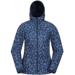 Mountain Warehouse Exodus Womens Printed Water Resistant Softshell Jacket - Dark Blue - Dark Blue - Size: 8 Mountain Warehouse Exodus Womens Printed Water Resistant Softshell Jacket - Dark Blue - Dark Blue - Size: 8