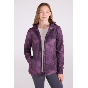 Mountain Warehouse Exodus Womens Printed Water Resistant Softshell Jacket - Purple - Purple - Size: 6 Mountain Warehouse Exodus Womens Printed Water Resistant Softshell Jacket - Purple - Purple - Size: 6
