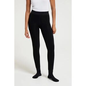 Mountain Warehouse Womens Fluffy Fleece Lined Thermal Leggings - Black - Black - Size: M