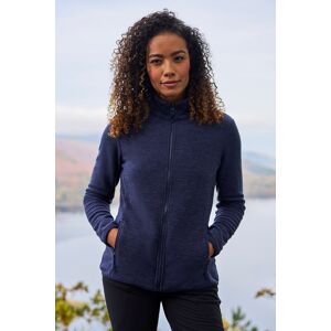 Mountain Warehouse Snowdon Melange II Womens Full-Zip Fleece - Dark Blue - Dark Blue - Size: 18 Mountain Warehouse Snowdon Melange II Womens Full-Zip Fleece - Dark Blue - Dark Blue - Size: 18