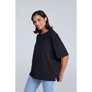 Animal Idol Womens Relaxed Fit T-Shirt - Black - Black - Size: 16 Animal Idol Womens Relaxed Fit T-Shirt - Black - Black - Size: 16