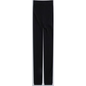 Animal Fleece Lined Ribbed Womens Leggings - Black - Black - Size: M Animal Fleece Lined Ribbed Womens Leggings - Black - Black - Size: M