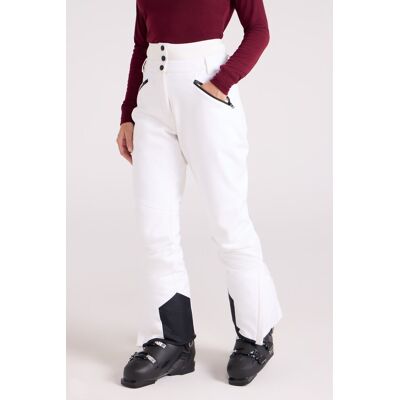 Mountain Warehouse Avalanche Womens High-Waisted Softshell Ski Pants - White - White - Size: 22 Mountain Warehouse Avalanche Womens High-Waisted Softshell Ski Pants - White - White - Size: 22