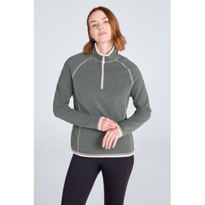Mountain Warehouse Montana Womens Half-Zip Fleece - Green - Green - Size: 8 Mountain Warehouse Montana Womens Half-Zip Fleece - Green - Green - Size: 8