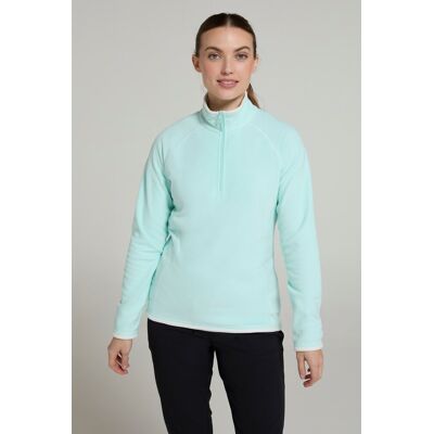 Mountain Warehouse Montana Womens Half-Zip Fleece - Green - Green - Size: 24 Mountain Warehouse Montana Womens Half-Zip Fleece - Green - Green - Size: 24