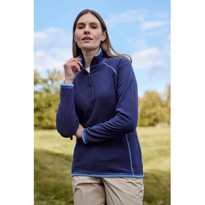 Mountain Warehouse Montana Womens Half-Zip Fleece - Navy - Navy - Size: 20 Mountain Warehouse Montana Womens Half-Zip Fleece - Navy - Navy - Size: 20