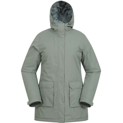 Mountain Warehouse Ranger Womens Water Resistant Padded Parka Jacket - Green - Green - Size: 20 Mountain Warehouse Ranger Womens Water Resistant Padded Parka Jacket - Green - Green - Size: 20