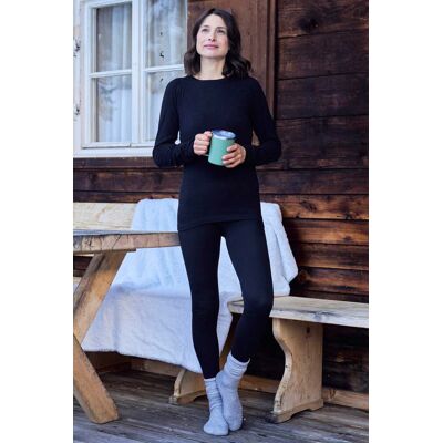 Mountain Warehouse Carmel Seamless Womens Ribbed Thermal Pants - Black - Black - Size: M Mountain Warehouse Carmel Seamless Womens Ribbed Thermal Pants - Black - Black - Size: M
