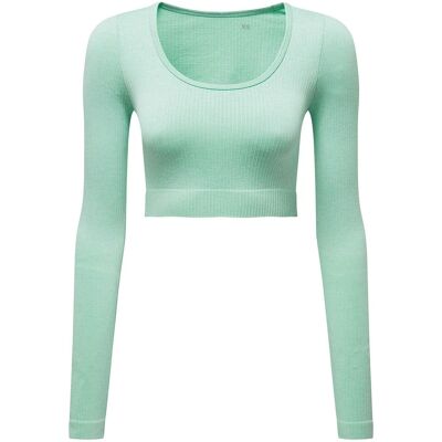 TriDri Ribbed Seamless 3D Womens Crop Top - - Size: XS TriDri Ribbed Seamless 3D Womens Crop Top - - Size: XS